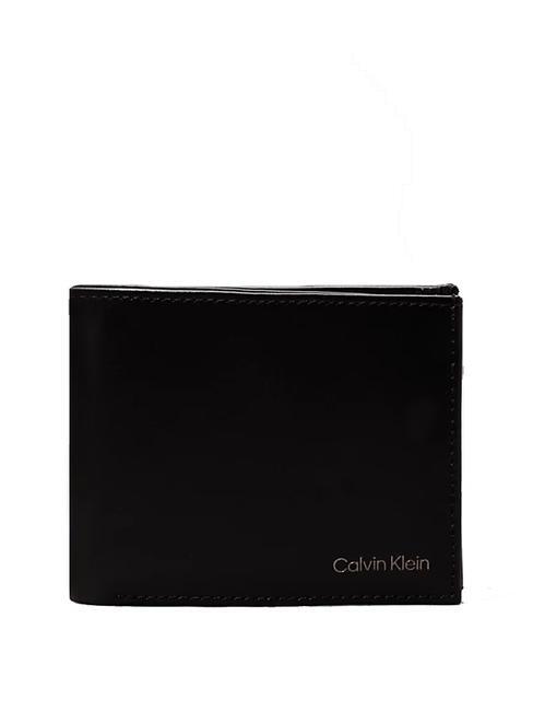 CALVIN KLEIN SMOOTH  Portefeuille avec porte-monnaie ck noir - Portefeuilles Homme