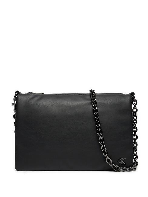 CALVIN KLEIN CHAIN  Sac d'épaule noir/bronze brillant - Sacs pour Femme