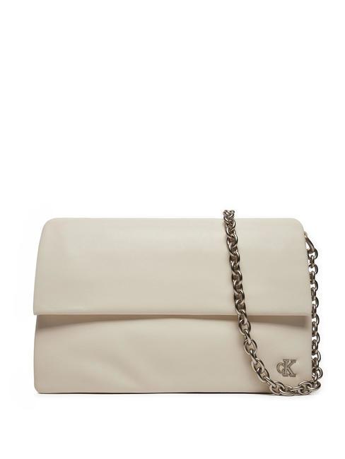 CALVIN KLEIN CHAIN Mono sac d'épaule coquille d'oeuf - Sacs pour Femme