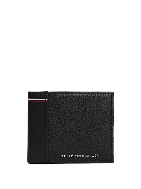 TOMMY HILFIGER TRANSIT  Petit portefeuille en cuir le noir - Portefeuilles Homme