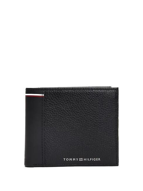 TOMMY HILFIGER TRANSIT Porte-feuille en cuire le noir - Portefeuilles Homme