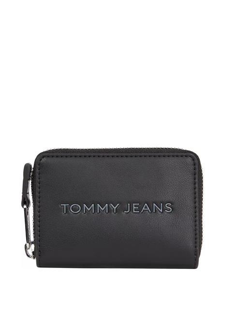 TOMMY HILFIGER TOMMY JEANS ESS MUST  Portefeuille zippé le noir - Portefeuilles Femme