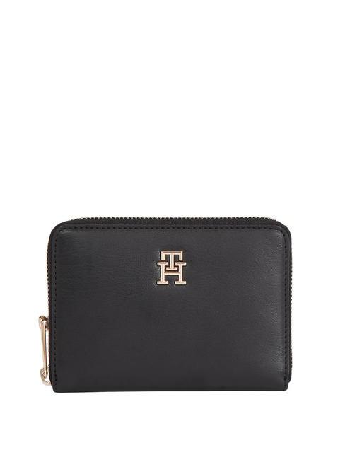 TOMMY HILFIGER CHIC  Portefeuille moyen le noir - Portefeuilles Femme