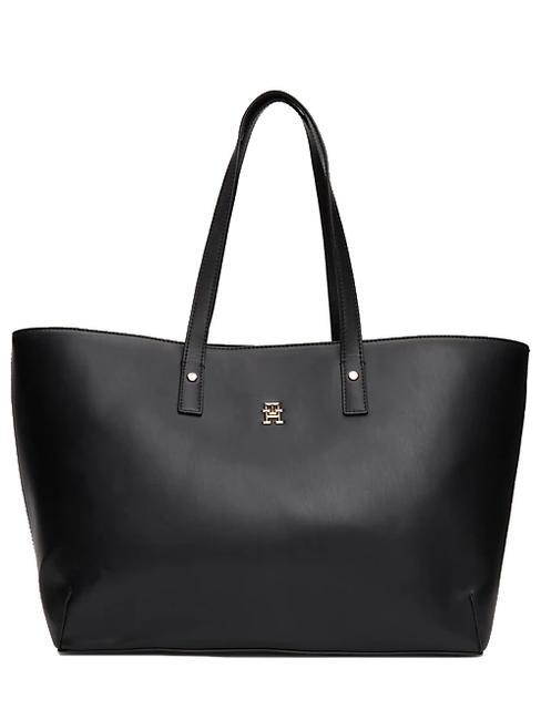 TOMMY HILFIGER CHIC  Sac cabas porté épaule le noir - Sacs pour Femme