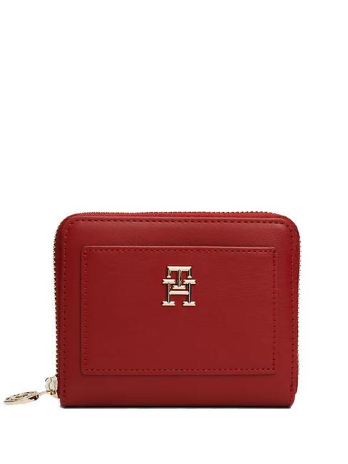 TOMMY HILFIGER DISTINC Portefeuille zippé magma sombre - Portefeuilles Femme