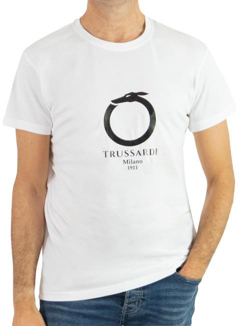 TRUSSARDI 1911 LUX  T-shirt en cotton blanc - T-shirt