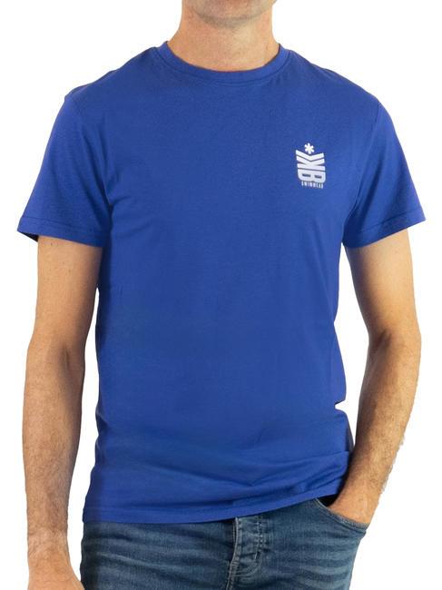 BIKKEMBERGS ICON SURF T-shirt en cotton clématite bleue - T-shirt