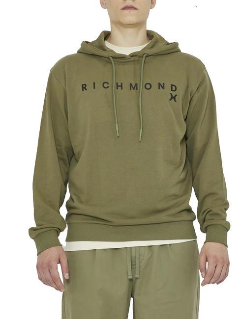 RICHMOND X LOTIMER  Sweatshirt à capuche lichen vert - Pulls molletonnés