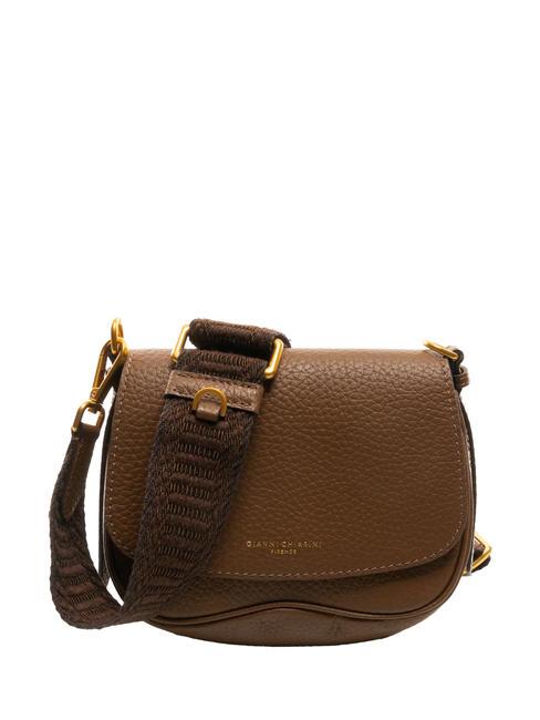 GIANNI CHIARINI CHIARA  Mini sac bandoulière, en cuir castor - Sacs pour Femme