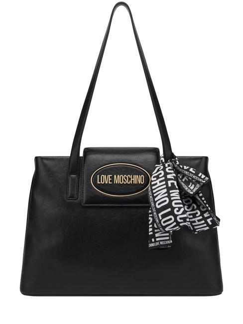 LOVE MOSCHINO FOULARD Sac de courses Noir - Sacs pour Femme