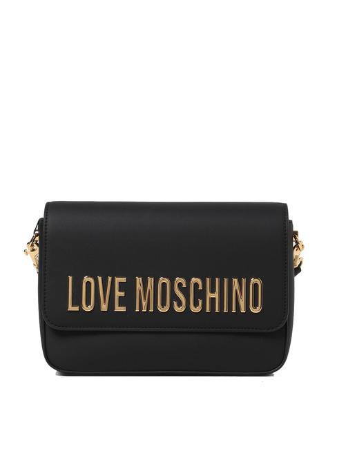 LOVE MOSCHINO LETTERING sac d'épaule Noir - Sacs pour Femme