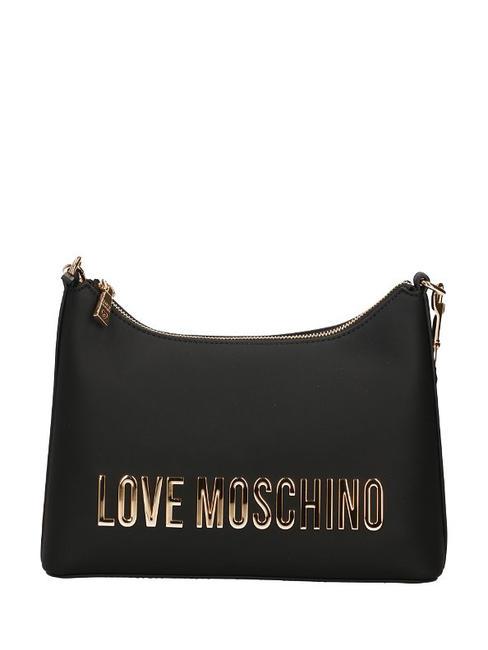 LOVE MOSCHINO GOLD LETTERING Sac d'épaule Noir - Sacs pour Femme