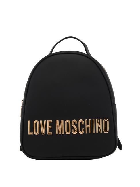 LOVE MOSCHINO GOLD LETTERING Sac à dos Noir - Sacs pour Femme