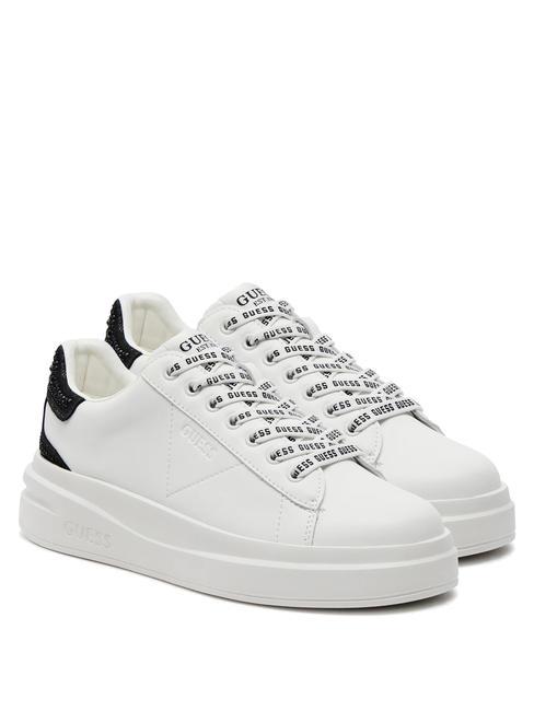 GUESS ELBINA Baskets pour femmes BLANC / NOIR - Chaussures Femme