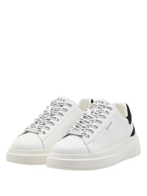 GUESS ELBA  Baskets blanc noir - Chaussures Homme