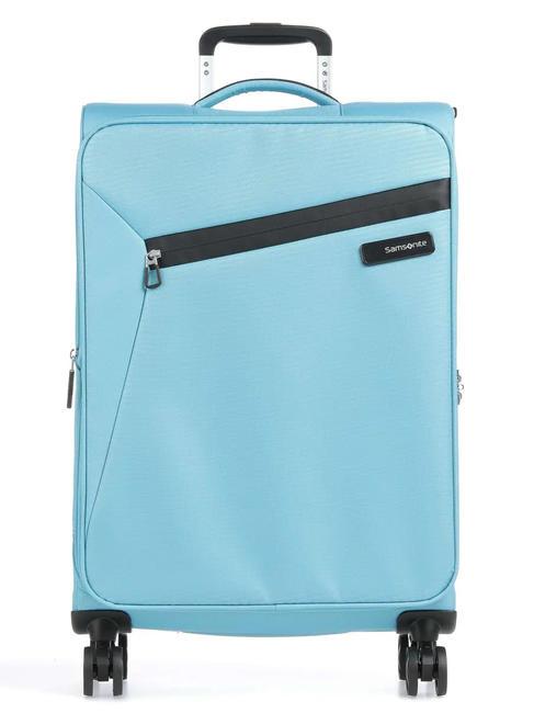 SAMSONITE LITEBEAM Grand chariot extensible océan bleu - Valises Semi-rigides