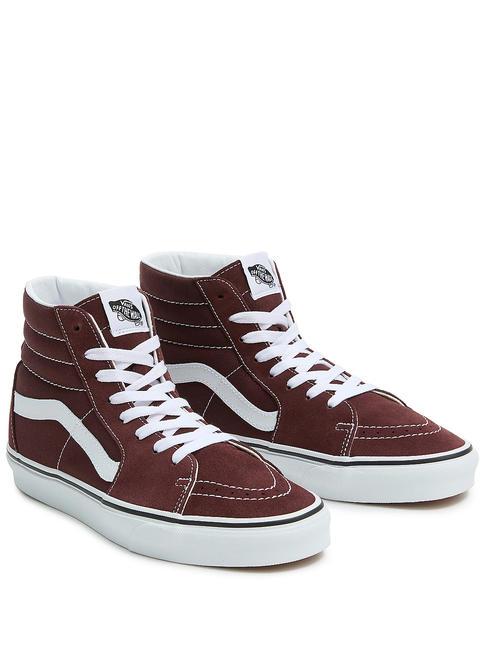 VANS UA SK8-HI Baskets en cuir théorie des couleurs chocolat amer - Chaussures unisexe