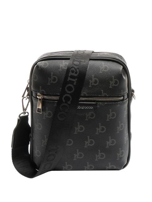 ROCCOBAROCCO MONOGRAM Embossed Sac d'épaule noir - Sacs en Bandoulières pour Homme