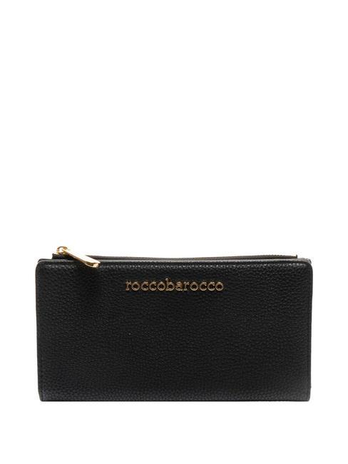 ROCCOBAROCCO CLAIR  Portefeuille plat noir - Portefeuilles Femme