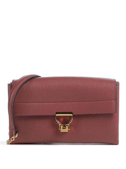 COCCINELLE ARLETTIS  Mini sac bandoulière, en cuir Brandy - Sacs pour Femme