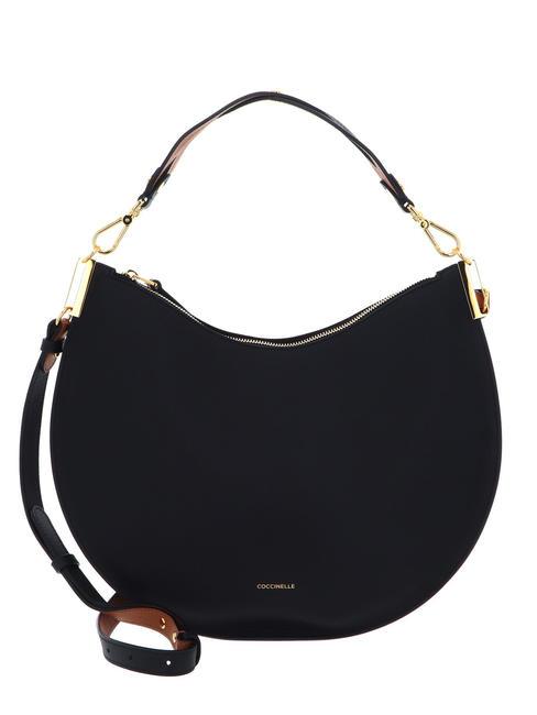 COCCINELLE SUNUP  Sac à bandoulière, avec bandoulière noir/cuir - Sacs pour Femme