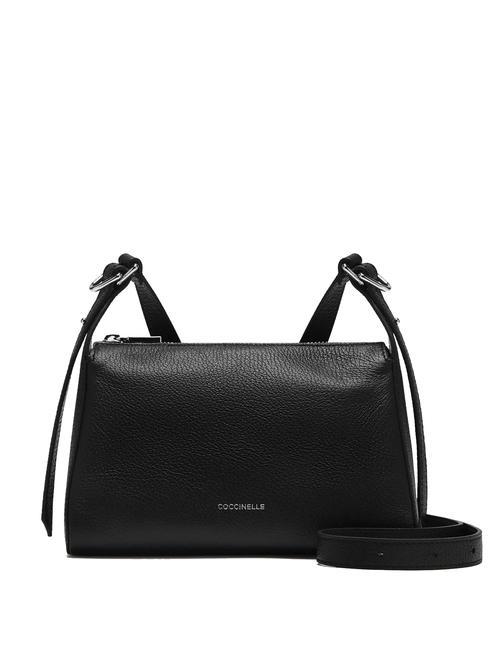 COCCINELLE BISHOP  Mini sac bandoulière, en cuir Noir - Sacs pour Femme