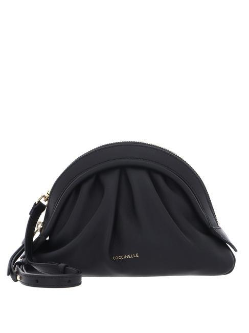 COCCINELLE CHEEK SMOOTH  Sac bandoulière, en cuir Noir - Sacs pour Femme