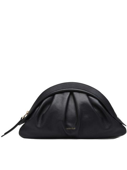 COCCINELLE CHEEK SMOOTH  Sac bandoulière, en cuir Noir - Sacs pour Femme