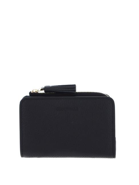 COCCINELLE TASSEL Portefeuille en cuir grainé Noir - Portefeuilles Femme