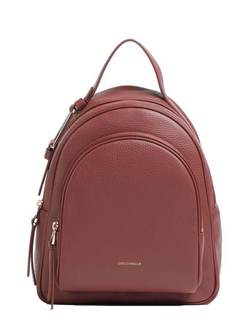 COCCINELLE MALORY  Sac à dos en cuir Brandy - Sacs pour Femme