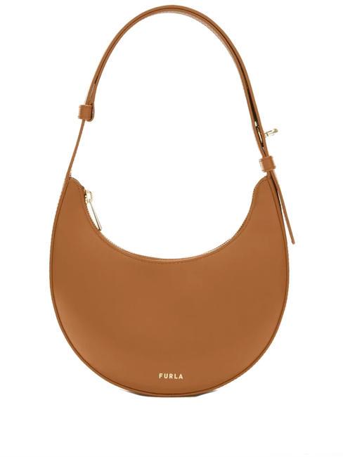 FURLA DELIZIA  Mini sac bandoulière, en cuir Brandy - Sacs pour Femme