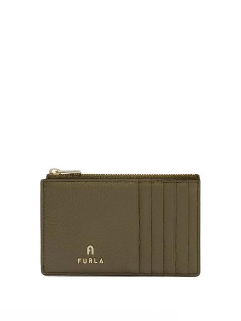 FURLA CAMELIA Portefeuille plat en cuir sage - Portefeuilles Femme