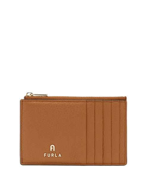 FURLA CAMELIA Portefeuille plat en cuir Brandy - Portefeuilles Femme