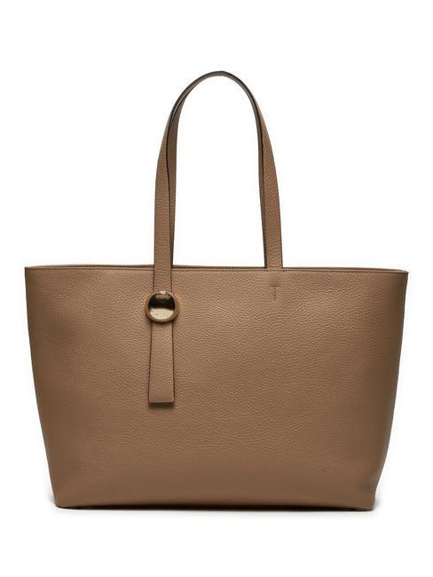 FURLA SFERA  Sac cabas en cuir grège - Sacs pour Femme