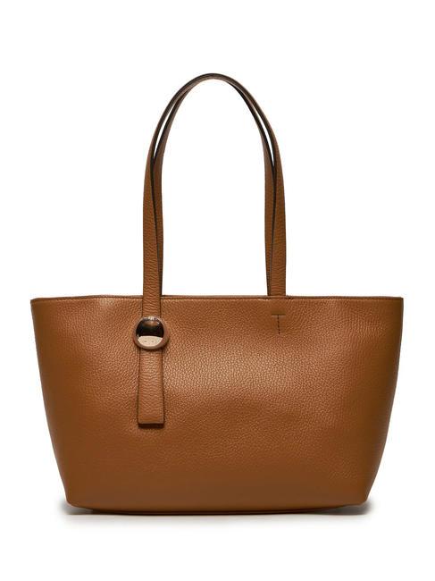 FURLA SFERA  Cabas moyen en cuir Brandy - Sacs pour Femme