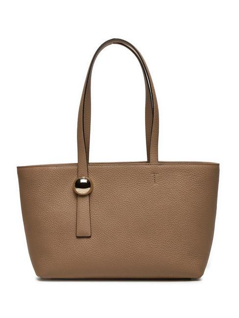 FURLA SFERA  Cabas moyen en cuir grège - Sacs pour Femme