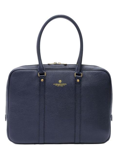 SPALDING TIFFANY Mallette en cuir pour ordinateur portable 15" bleu - Porte Documents Travail