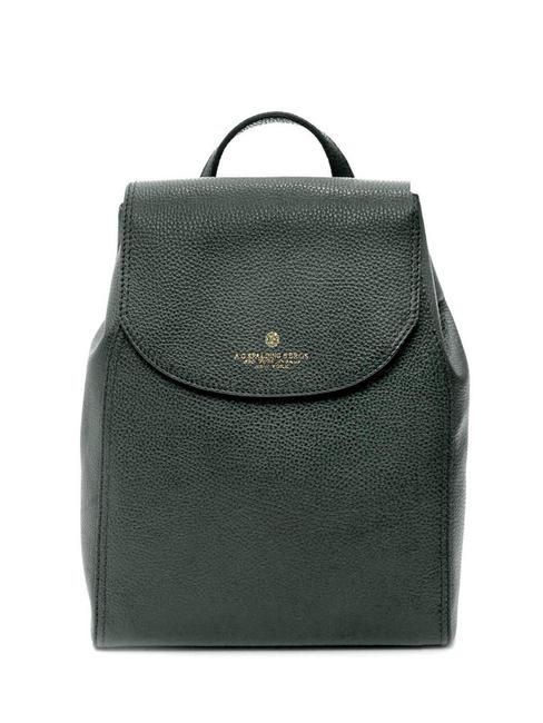 SPALDING TIFFANY Sac à dos en cuir vert foncé - Sacs pour Femme