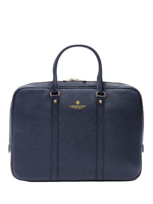 SPALDING TIFFANY Mallette en cuir pour ordinateur portable 14" bleu - Porte Documents Travail