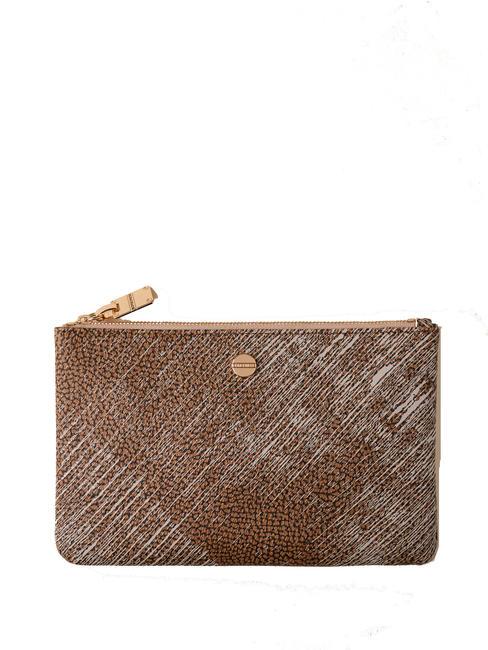 BORBONESE VITE COATED  Pochette à main naturel/bouillie - Sacs pour Femme