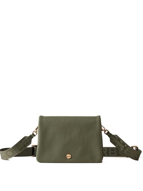 BORBONESE VITE  Mini sac bandoulière, en cuir olive - Sacs pour Femme