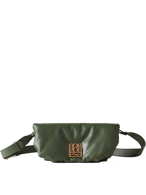 BORBONESE COUCH MINI Sac bandoulière, en cuir olive - Sacs pour Femme