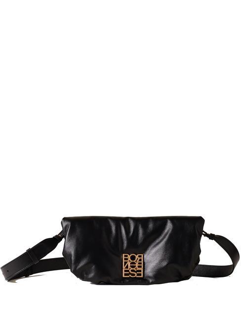 BORBONESE COUCH MINI Sac bandoulière, en cuir Noir - Sacs pour Femme