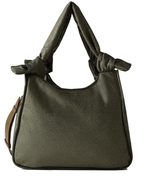 BORBONESE LOVER NYLON Sac à bandoulière, avec bandoulière vert militaire - Sacs pour Femme