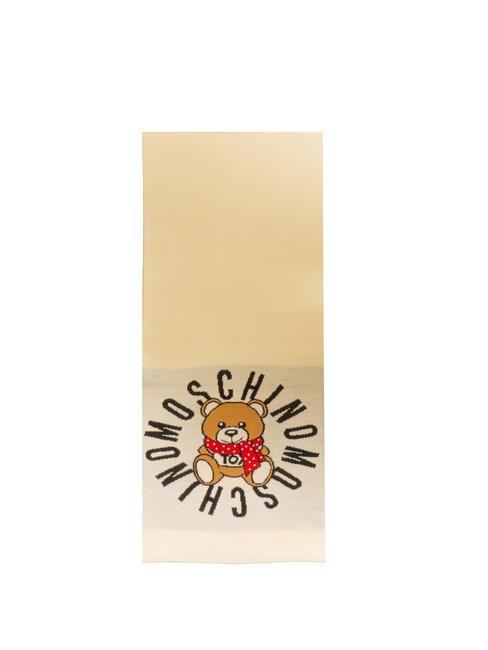 MOSCHINO TEDDY TOY Écharpe à franges blanc - Écharpes