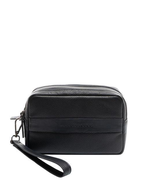 ROCCOBAROCCO JOHN Pochette en cuir avec manchette marine - Sacs pour Femme