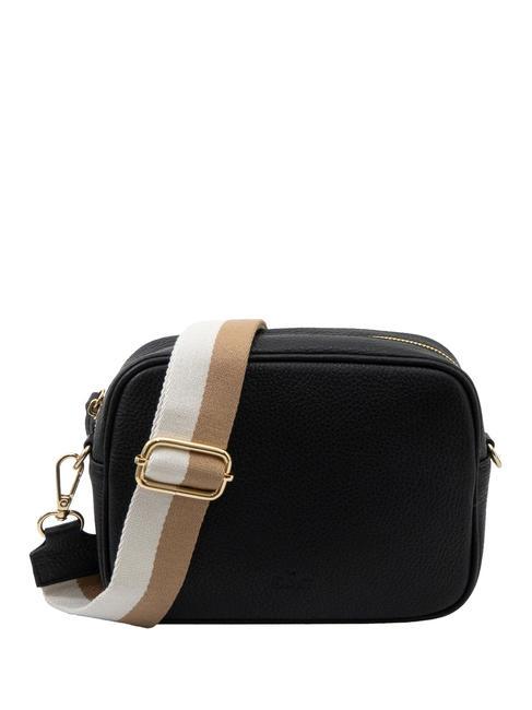 LESAC LUCIA Sac porté épaule double en cuir Dollar noir - Sacs pour Femme