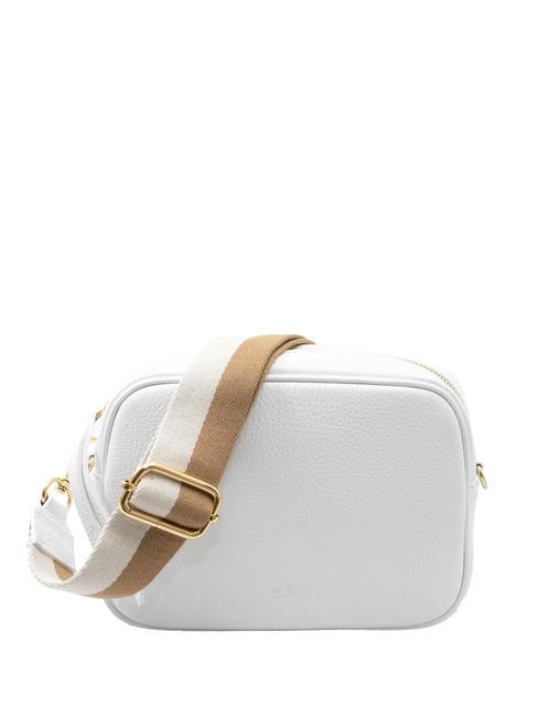 LESAC LUCIA Sac porté épaule double en cuir Dollar blanc optique - Sacs pour Femme