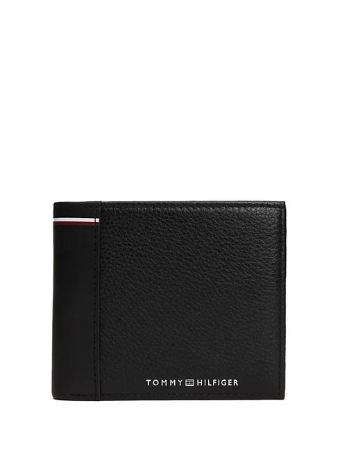 TOMMY HILFIGER TRANSIT  Porte-feuille en cuire le noir - Portefeuilles Homme