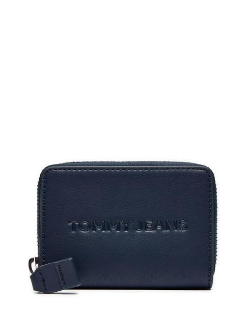 TOMMY HILFIGER TOMMY JEANS ESS MUST  Portefeuille zippé marine nuit noire - Portefeuilles Femme